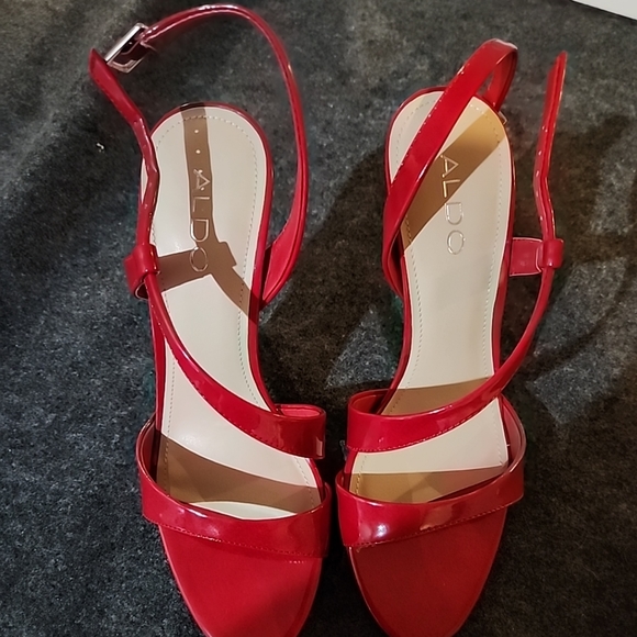 Aldo, shoes, red, size 38 - Picture 1 of 2